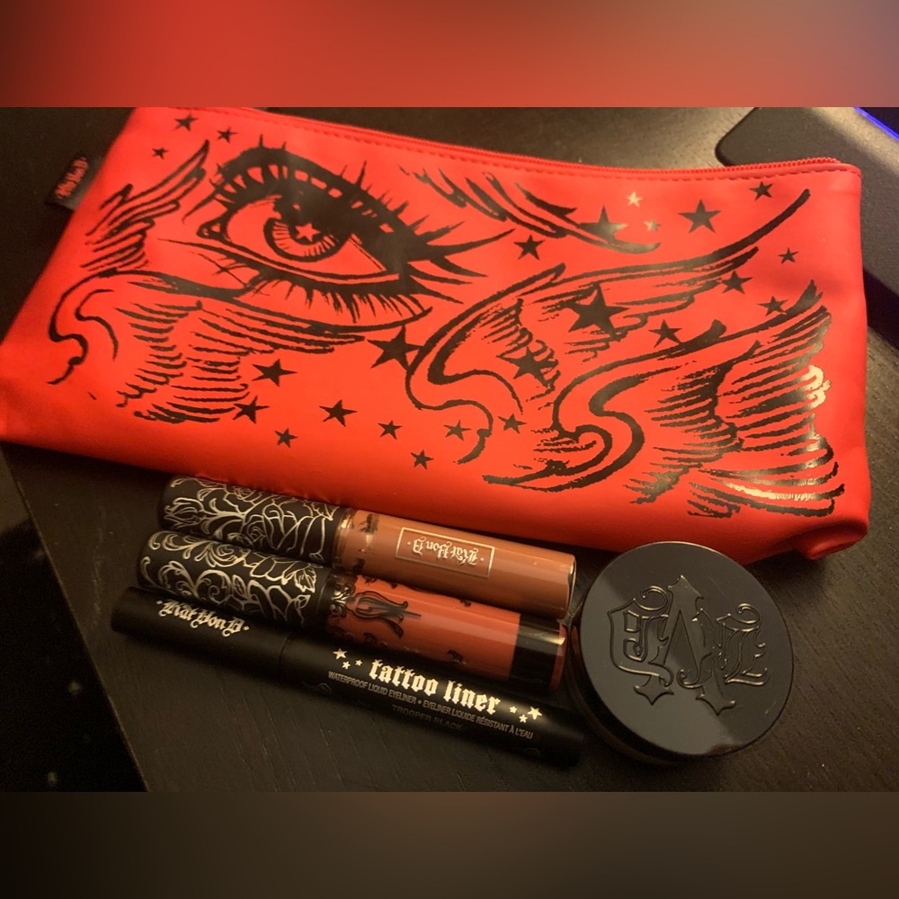 Kat Von D minis bundle + makeup bag